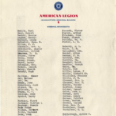Membership of American Legion 1935 (Page 2)